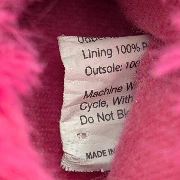 Cute Fluffy Flamingo Plush Animal Slippers Kids' Pink Size US9-10 EU25-27 - Picture 8 of 8